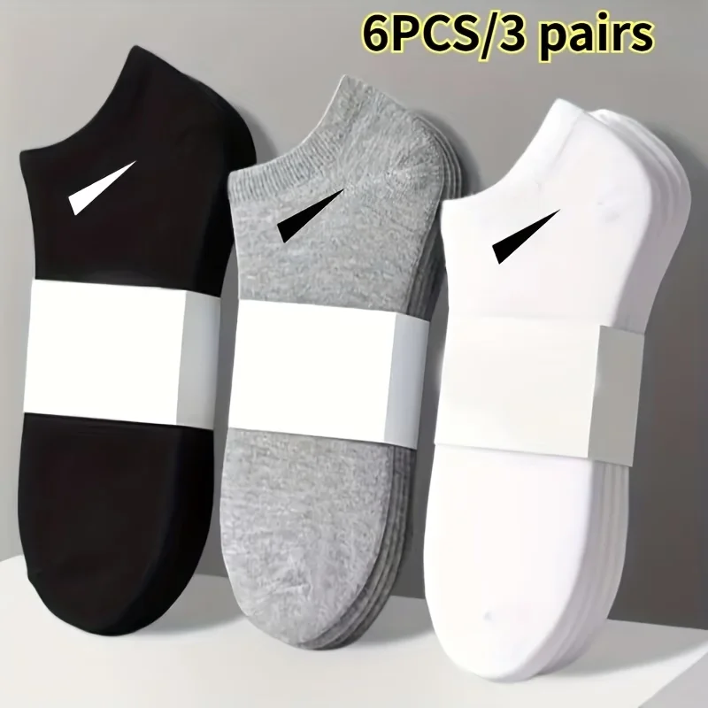 6 pieces / 3 pairs Men's Heavy-Duty Polyester Boat Shoes - Thick arch support, simple sports design, black/white/grey - Suitable for daily wear and formal occasions, fitness, travel - Multi-functional men's casual socks (hand wash only) - Ideal gift set -
6 pieces / 3 pairs Men's Heavy-Duty Polyester Boat Shoes - Thick arch support, simple sports design, black/white/grey - Suitable for daily wear and formal occasions, fitness, travel - Multi-functional men's casual socks (hand wash only) - Ideal gift set -