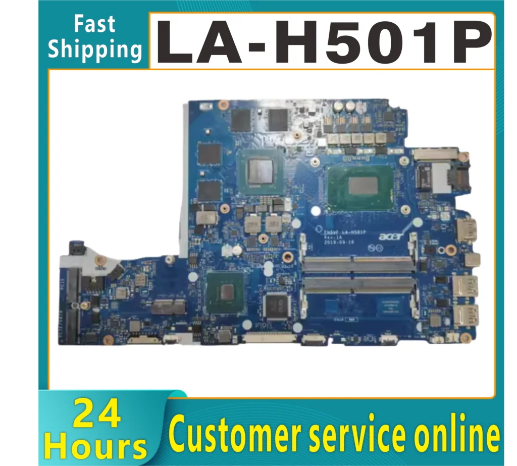 EH5VF LA-H501P is suitable for 5 AN515-54 A715-74G laptop motherboard and CPU i5-9300H i7-9750H GPU GTX1050 3G DDR4 100% testing
EH5VF LA-H501P is suitable for 5 AN515-54 A715-74G laptop motherboard and CPU i5-9300H i7-9750H GPU GTX1050 3G DDR4 100% testing