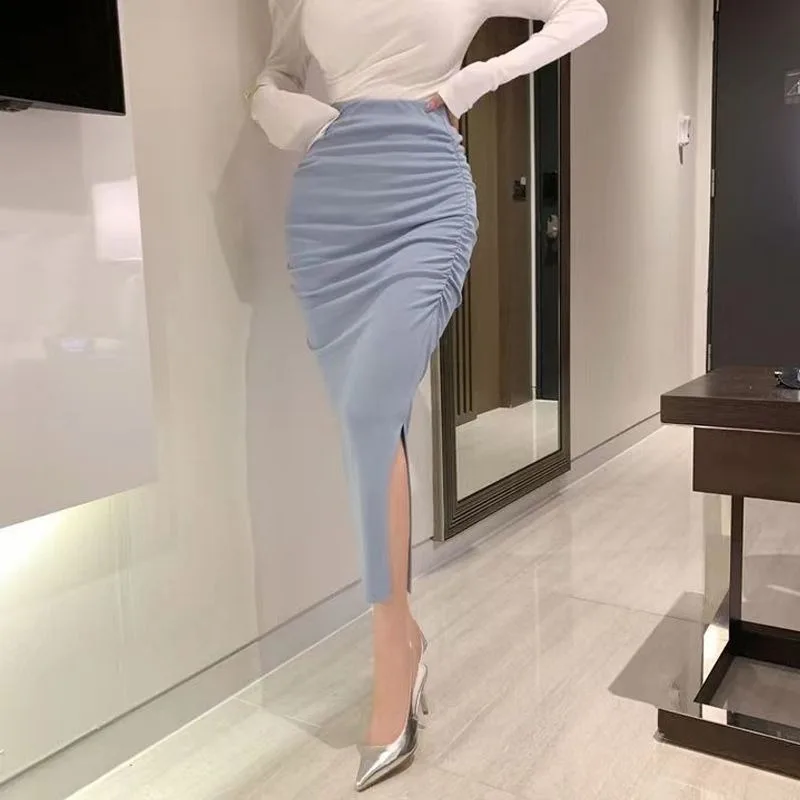 Fashionable Comfortable Women's Summer Skirt Fish Tail Half Length Folded Middle Waist Design Sexy Long Legs Enhancing Skirt
Fashionable Comfortable Women's Summer Skirt Fish Tail Half Length Folded Middle Waist Design Sexy Long Legs Enhancing Skirt