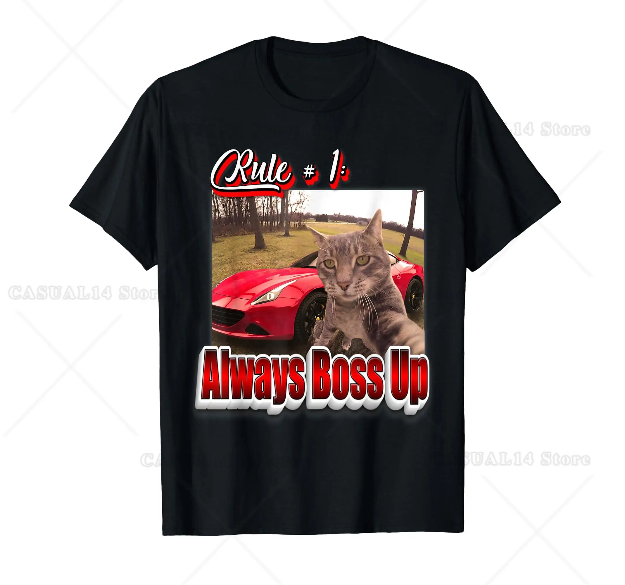 Funny Cat Meme T-Shirt For Men Women Teens Rule # 1 Always Boss Up Funny Cat Meme Tee
Funny Cat Meme T-Shirt For Men Women Teens Rule # 1 Always Boss Up Funny Cat Meme Tee