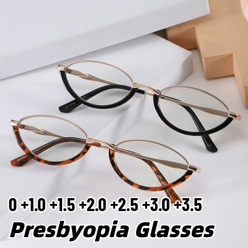 2026 New Metal-Frame Anti Blue Light Reading Glasses for Women Minimalist Ultra-Lightweight Presbyopia Eyeglasses 0 To +3.5
2026 New Metal-Frame Anti Blue Light Reading Glasses for Women Minimalist Ultra-Lightweight Presbyopia Eyeglasses 0 To +3.5