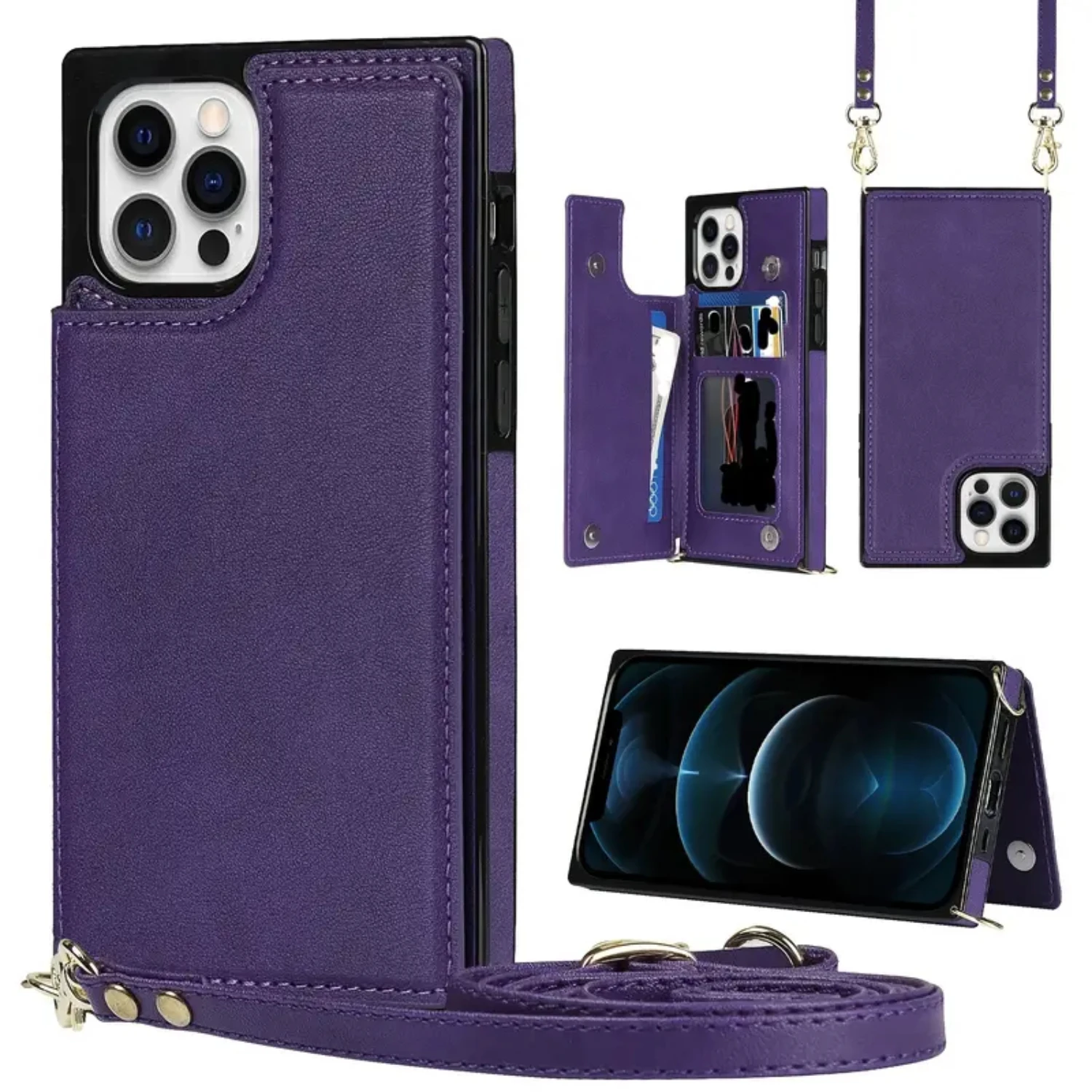 Crossbody Wallet Phone Casewith Credit Card Holder And Strap Lanyard For IPhone 14 Pro Max
Crossbody Wallet Phone Casewith Credit Card Holder And Strap Lanyard For IPhone 14 Pro Max