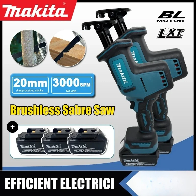 Аккумуляторная бесщеточная сабельная пила Makita с регулировкой скорости для резки металла и дерева, электроинструмент
Аккумуляторная бесщеточная сабельная пила Makita с регулировкой скорости для резки металла и дерева, электроинструмент