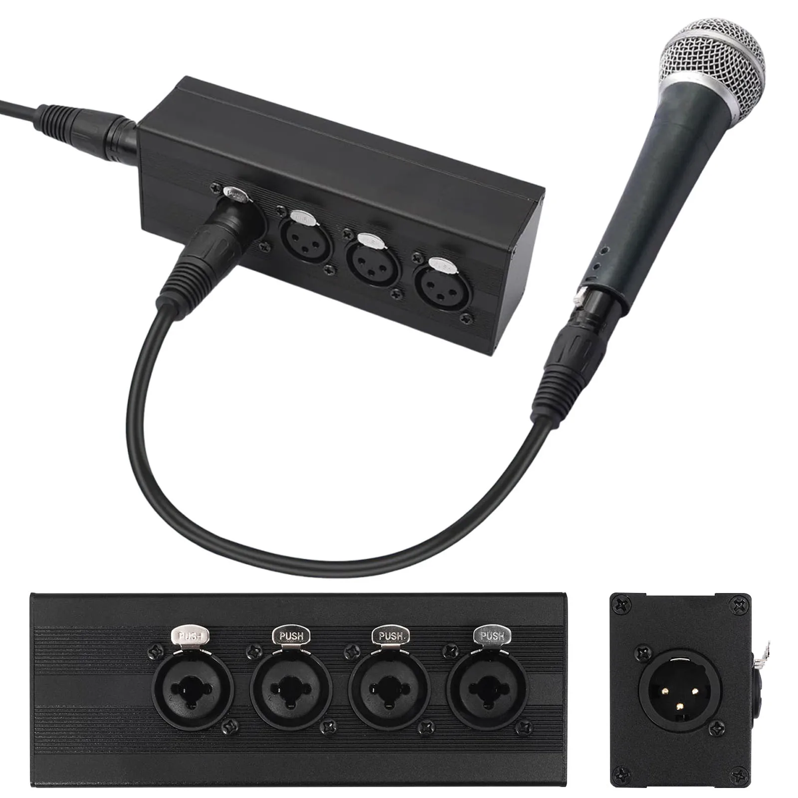 Аудиоконвертер XLR 1 (мужской) на 4 (женских) выхода, 3-контактный, 4 входа, 1 выход, аудиоразветвитель для микшера, микрофона, усилителя
Аудиоконвертер XLR 1 (мужской) на 4 (женских) выхода, 3-контактный, 4 входа, 1 выход, аудиоразветвитель для микшера, микрофона, усилителя