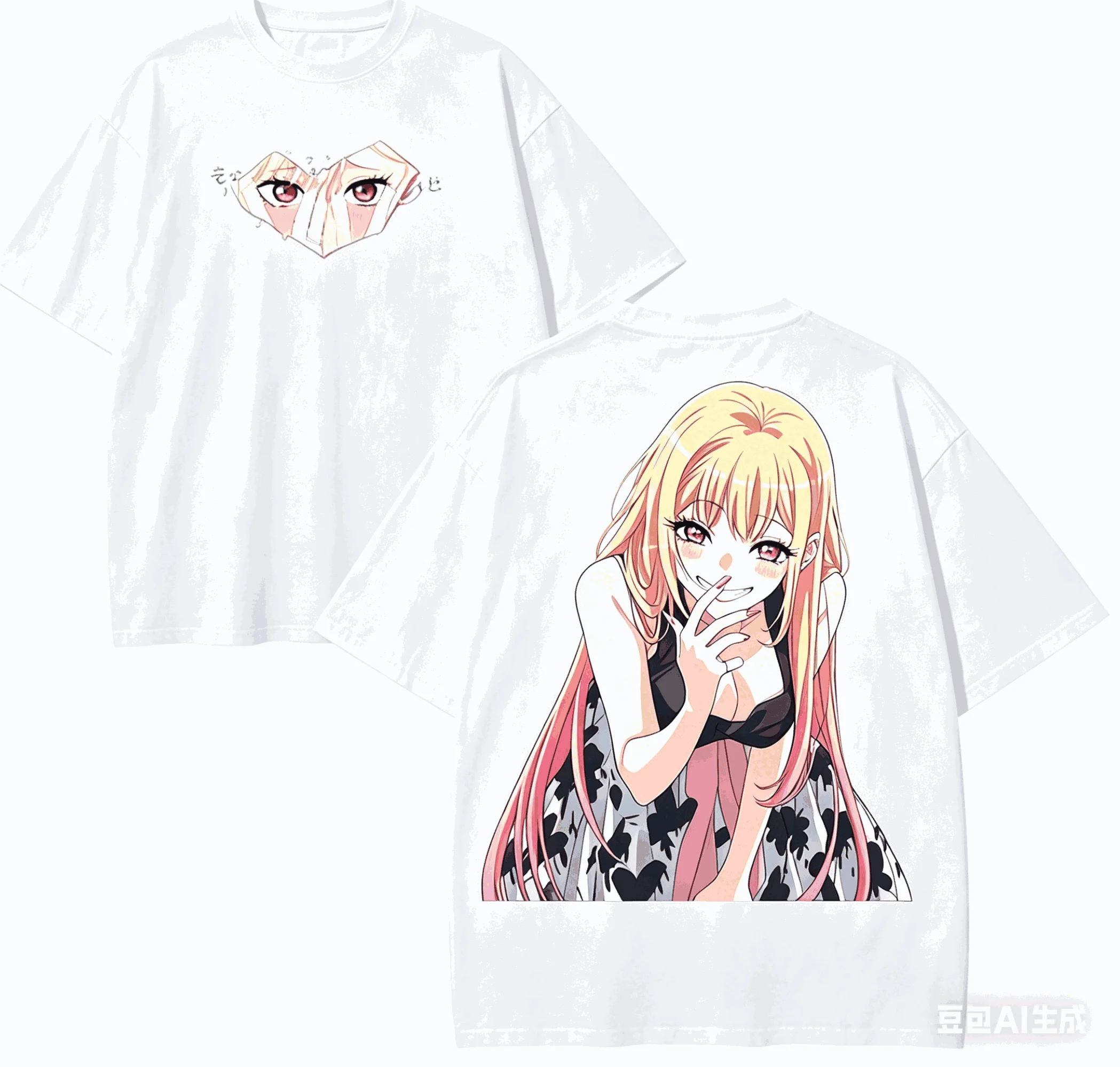 2026 summer My Dress-Up Darling Marin Kitagawa Anime Print T-shirt White Oversized Cotton Casual Streetwear Tee For Fans
2026 summer My Dress-Up Darling Marin Kitagawa Anime Print T-shirt White Oversized Cotton Casual Streetwear Tee For Fans