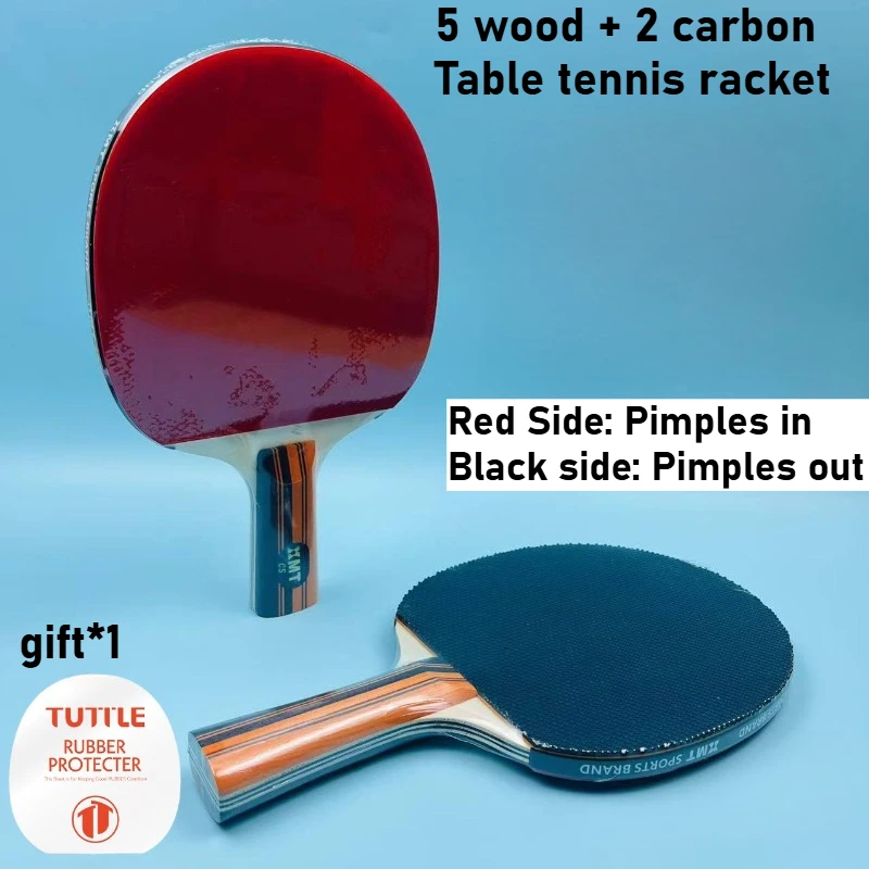 Профессиональная ракетка для настольного тенниса: 5 слоев дерева, 2 слоя карбона, с красными шипами внутри и черными шипами снаружи, для атакующей игры, ударов и вращения.
Профессиональная ракетка для настольного тенниса: 5 слоев дерева, 2 слоя карбона, с красными шипами внутри и черными шипами снаружи, для атакующей игры, ударов и вращения.