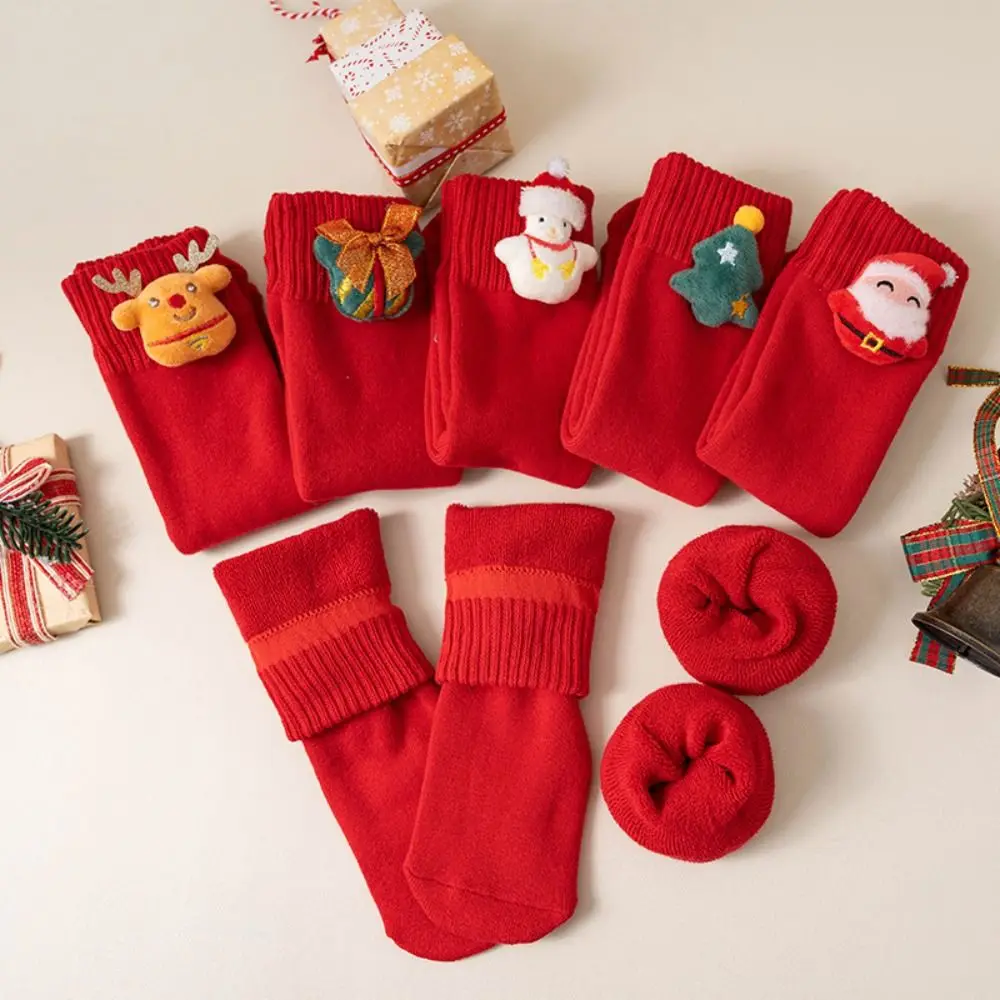 Cute Cotton Children's Socks Red Warm Christmas Stockings Cartoon Mid-tube Stockings Autumn and Winter
Cute Cotton Children's Socks Red Warm Christmas Stockings Cartoon Mid-tube Stockings Autumn and Winter