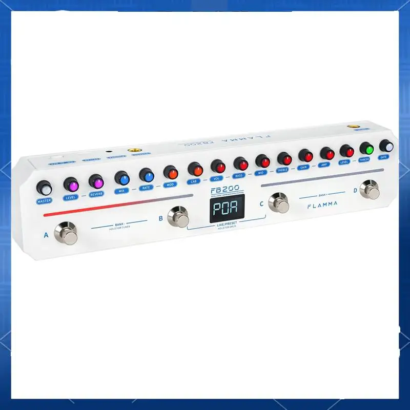 ABJV FLAMMA FB200 Intelligent Bass Multi-Effects Pedal 40 Presets10 AMP Models 10 CAB Simulations 9 IR Slots
ABJV FLAMMA FB200 Intelligent Bass Multi-Effects Pedal 40 Presets10 AMP Models 10 CAB Simulations 9 IR Slots