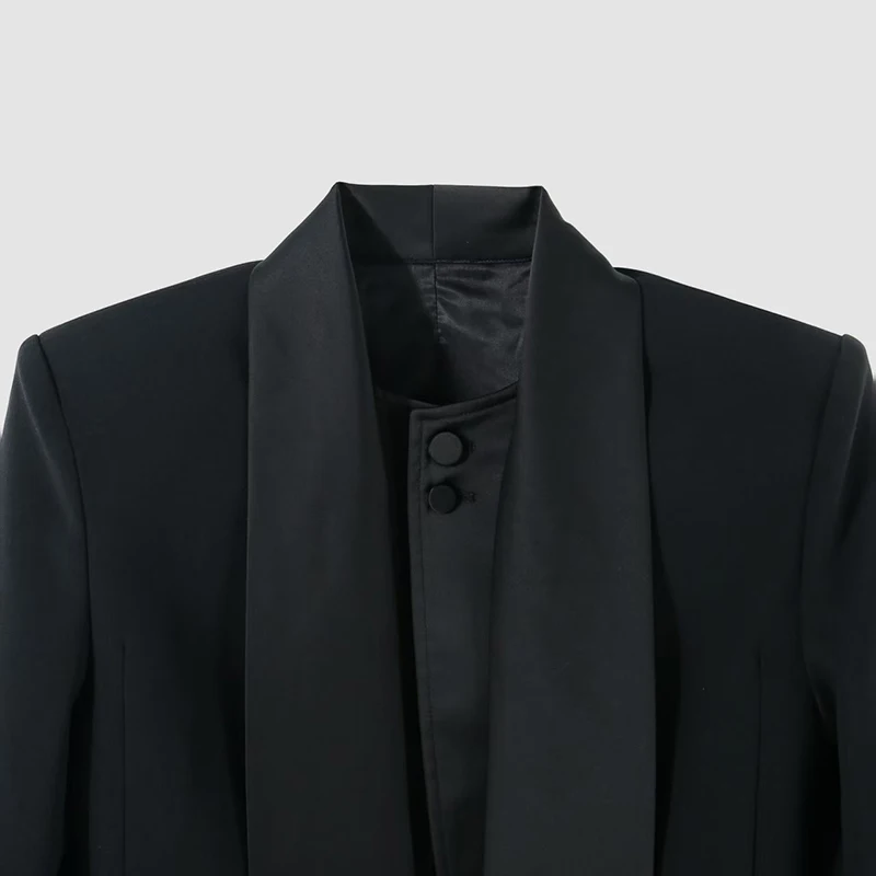 Women's Asymmetric Bow Tie Blazer Jacket Stylish, Sexy, Versatile Short Jacket Top Fall, New Arrival, 2025 High Quality, Y2K 
Women's Asymmetric Bow Tie Blazer Jacket Stylish, Sexy, Versatile Short Jacket Top Fall, New Arrival, 2025 High Quality, Y2K