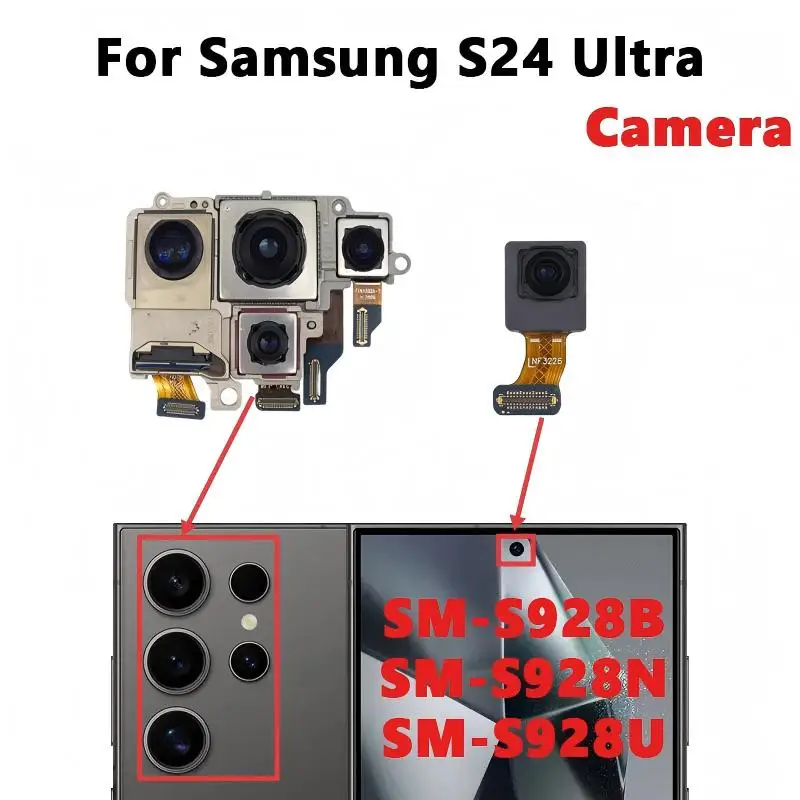 Front Back Camera For Samsung Galaxy S24 Ultra SM-S928, Telephoto + Periscope + Wide + Main Back Camera Repair Replacement Part
Front Back Camera For Samsung Galaxy S24 Ultra SM-S928, Telephoto + Periscope + Wide + Main Back Camera Repair Replacement Part