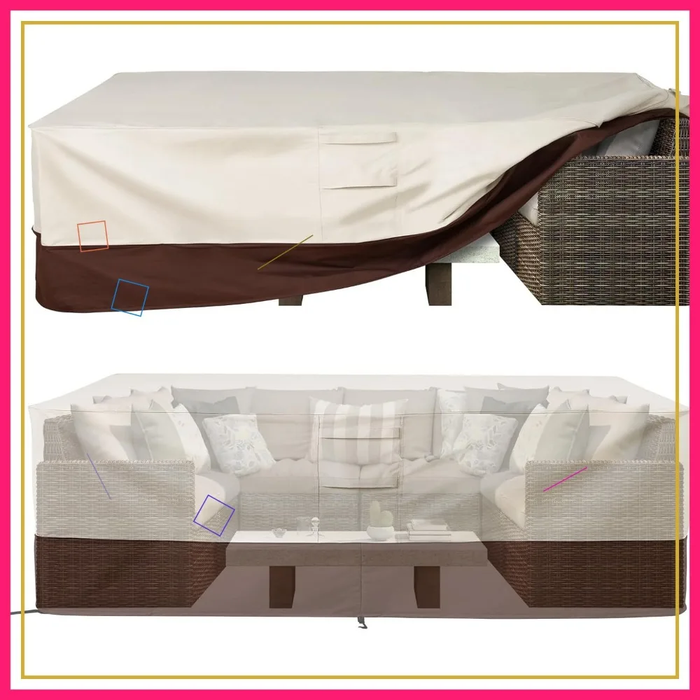 Waterproof Patio Furniture Set Cover with Padded Handles, Outdoor Dining Table Cover, Medium
Waterproof Patio Furniture Set Cover with Padded Handles, Outdoor Dining Table Cover, Medium
