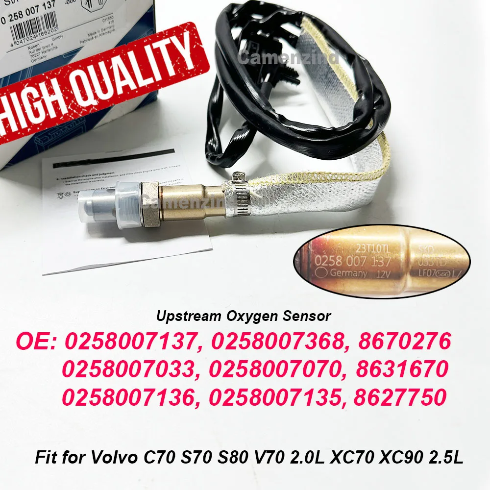 НОВЫЙ 0258007137 9202988 Датчик кислорода (лямбда-зонд) 8670276 0258007368 для Volvo C70 S70 S80 V70 2.0L XC70 XC90 2.5L Высокое качество
НОВЫЙ 0258007137 9202988 Датчик кислорода (лямбда-зонд) 8670276 0258007368 для Volvo C70 S70 S80 V70 2.0L XC70 XC90 2.5L Высокое качество