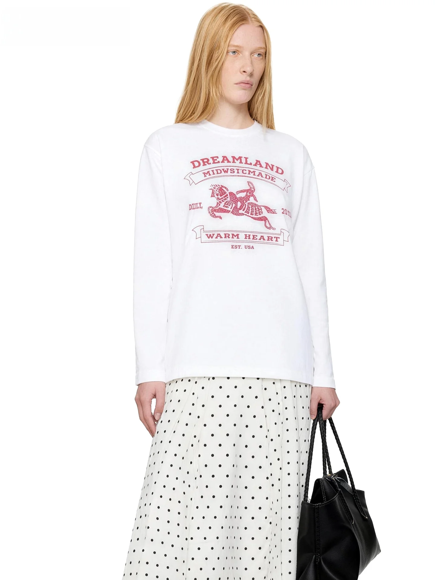 MDNOTE Новинка ранней весны 2026: Женская повседневная хлопковая футболка с длинным рукавом, круглым вырезом и принтом букв и символов
MDNOTE Новинка ранней весны 2026: Женская повседневная хлопковая футболка с длинным рукавом, круглым вырезом и принтом букв и символов