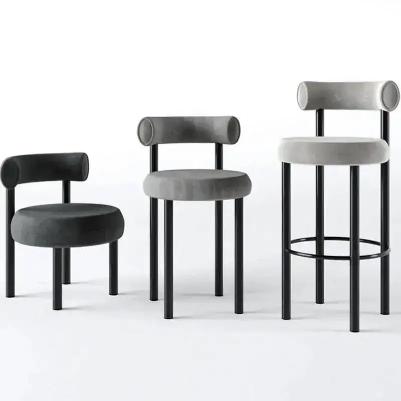 Modern Lounge Trendy Comfortable Iron Stools Bar Single Light Chairs Bar Nordic Ergonomic Luxury Sillas Postmodern Furniture
Modern Lounge Trendy Comfortable Iron Stools Bar Single Light Chairs Bar Nordic Ergonomic Luxury Sillas Postmodern Furniture