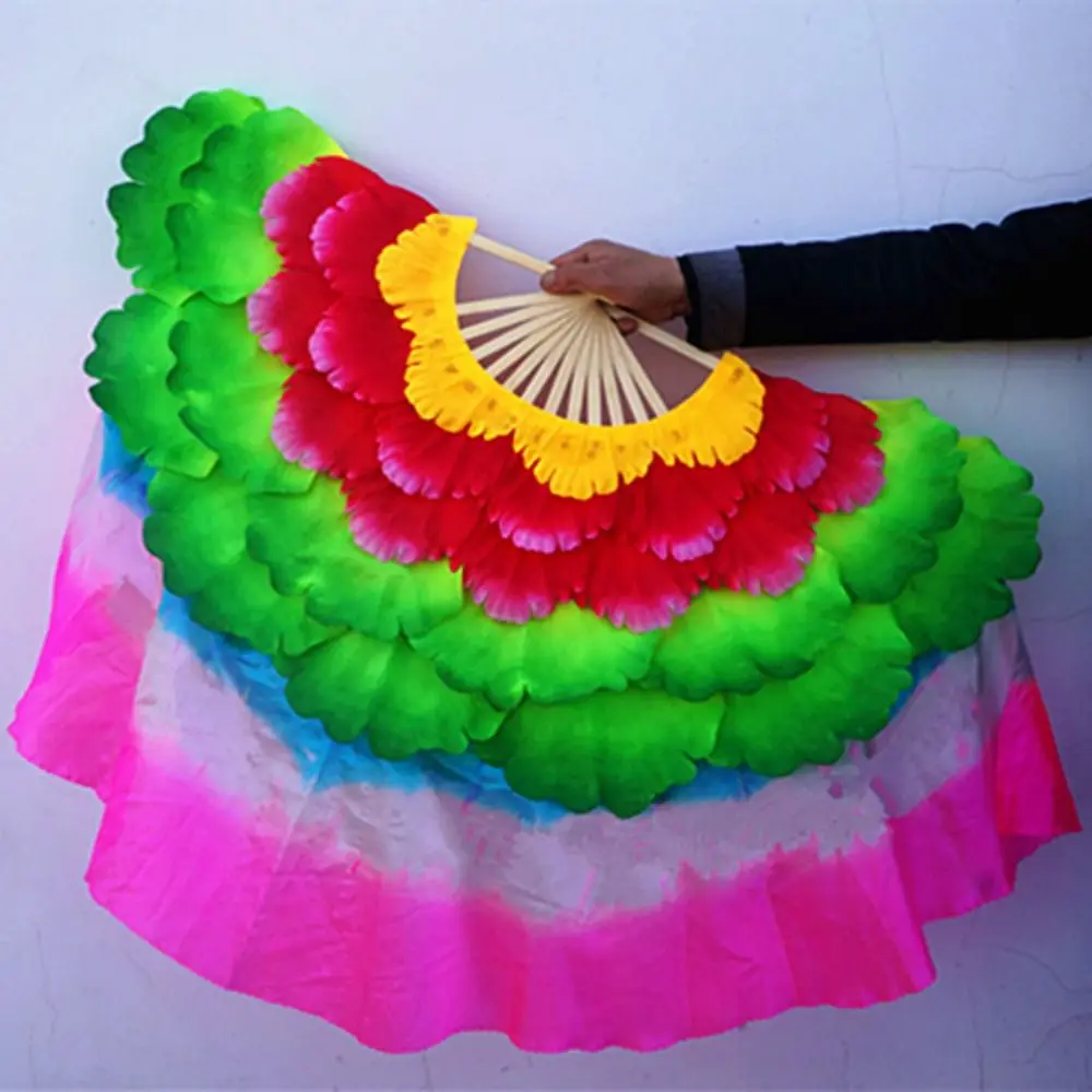 31/36cm Dancing Fan Double Petal +35cm Half Circle Silk Veil Pairs Chinese Short Bellydance Fan Performance Props 5 Layers
31/36cm Dancing Fan Double Petal +35cm Half Circle Silk Veil Pairs Chinese Short Bellydance Fan Performance Props 5 Layers