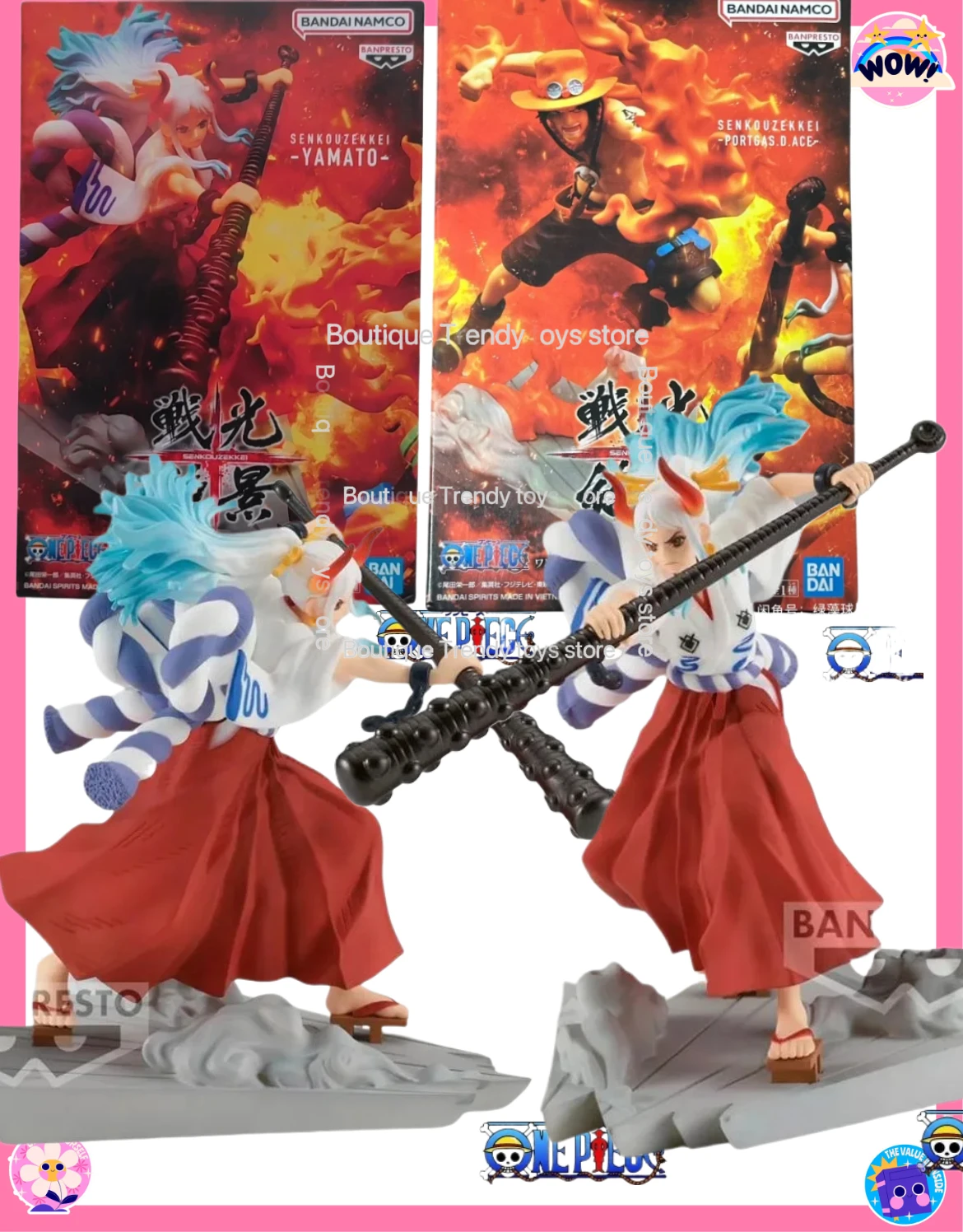 Коллекционная модель BANDAI BANPRESTO ONE PIECE: Ямато и Эйс, аниме-фигурки, гаражный набор для сборки, украшения, любимый подарок для мальчиков
Коллекционная модель BANDAI BANPRESTO ONE PIECE: Ямато и Эйс, аниме-фигурки, гаражный набор для сборки, украшения, любимый подарок для мальчиков