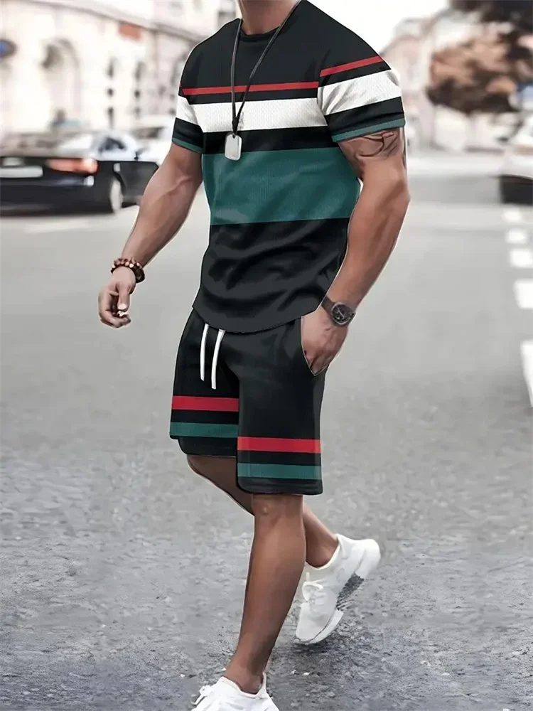 Новая летняя мужская спортивная одежда, футболка с короткими рукавами, костюм из двух предметов, уличная дорожная одежда, шорты большого размера, тренировочная одежда
Новая летняя мужская спортивная одежда, футболка с короткими рукавами, костюм из двух предметов, уличная дорожная одежда, шорты большого размера, тренировочная одежда