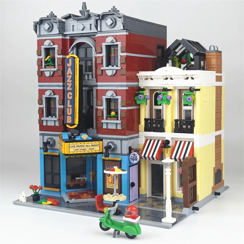 New IN STOCK Street Model 2899PCS Jazz Club & Pizzeria Building Blocks Bricks Educational Toys Birthday Christmas Gift 10312
New IN STOCK Street Model 2899PCS Jazz Club & Pizzeria Building Blocks Bricks Educational Toys Birthday Christmas Gift 10312