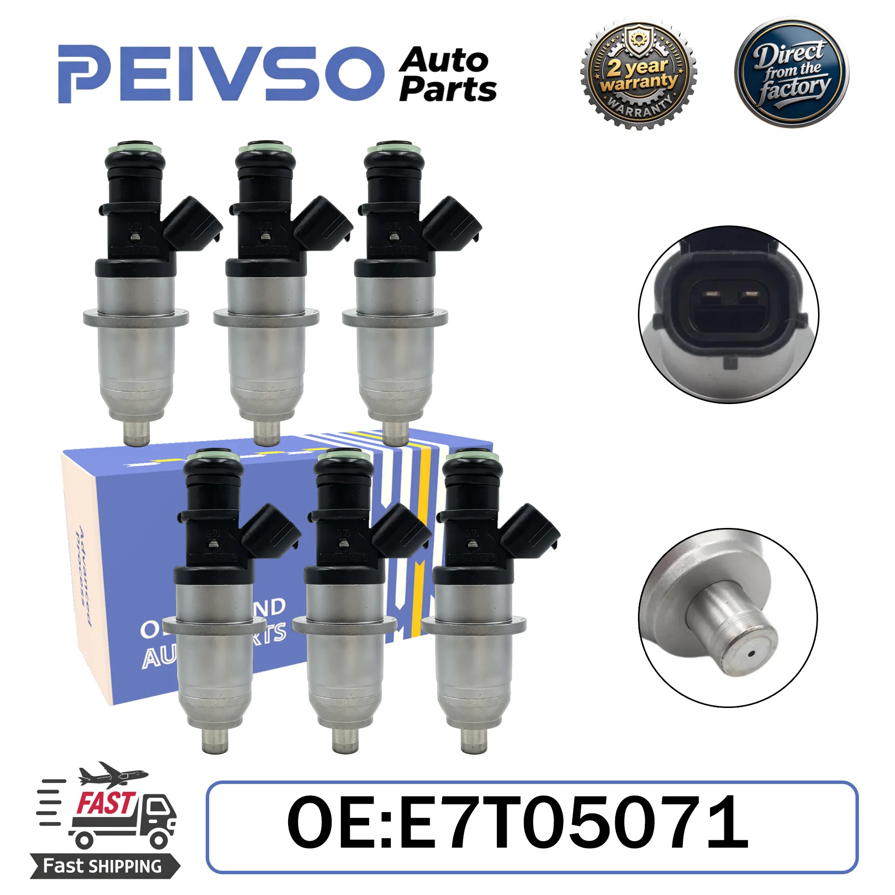 PEIVSO 4/6pcs Fuel Injectors E7T05071 MR560552 1465A003 for Mitsubishi Carisma 2000-2006 1.8 GDI 2.0/2.4L Auto Parts
PEIVSO 4/6pcs Fuel Injectors E7T05071 MR560552 1465A003 for Mitsubishi Carisma 2000-2006 1.8 GDI 2.0/2.4L Auto Parts