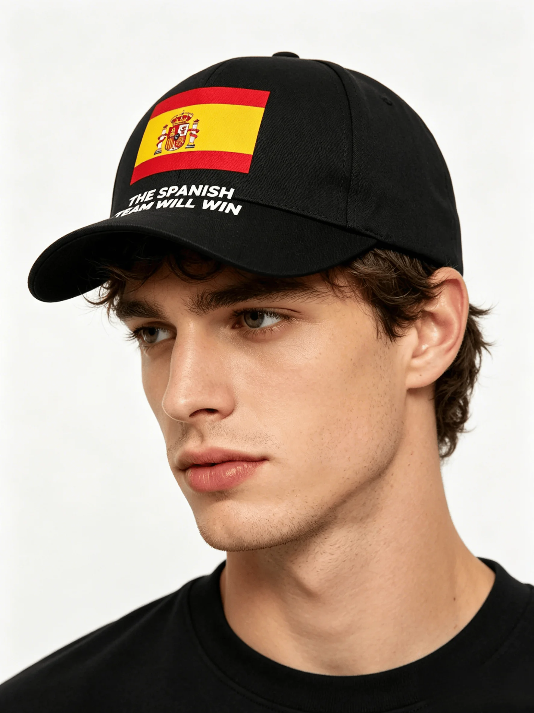 Spain National Flag Graphic Baseball Cap Football Fan Cheer Slogan Unisex Lightweight Travel Adjustable Visor Headwear
Spain National Flag Graphic Baseball Cap Football Fan Cheer Slogan Unisex Lightweight Travel Adjustable Visor Headwear