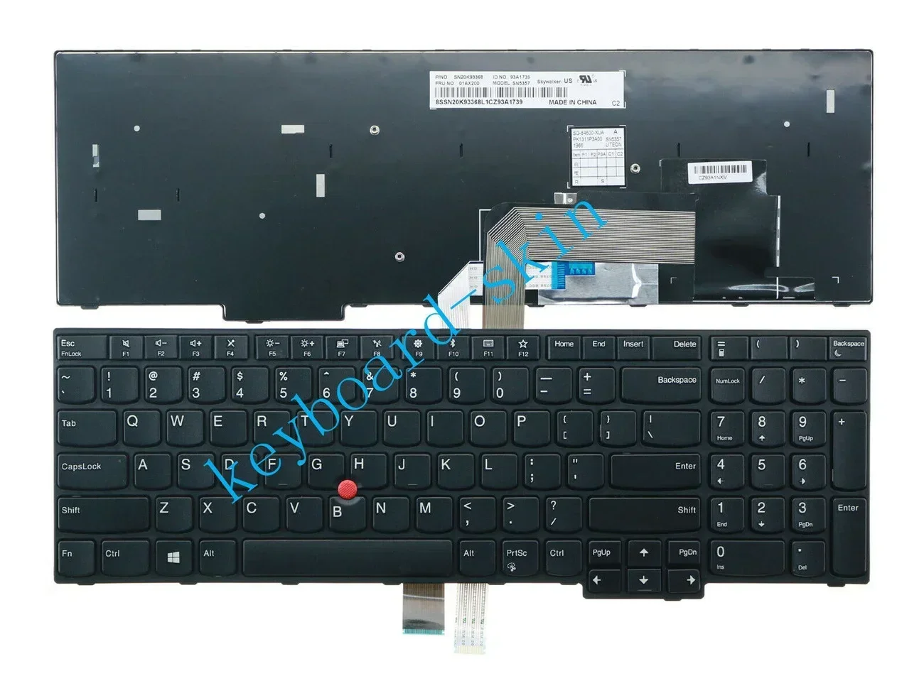 Новая американская клавиатура без подсветки для Lenovo IBM ThinkPad E570 E575,01AX160 SN20K93328 9Z.NBKST.501 PK1311P2A00 01AX200 PK1311P3A00
Новая американская клавиатура без подсветки для Lenovo IBM ThinkPad E570 E575,01AX160 SN20K93328 9Z.NBKST.501 PK1311P2A00 01AX200 PK1311P3A00