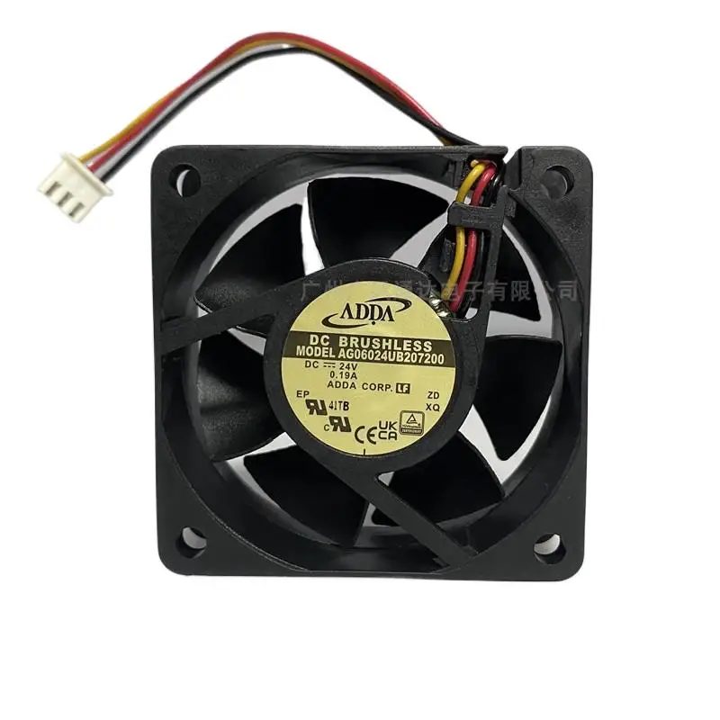 Для ADDA AG06024UB207200 60x60x20 мм DC 24 В 0,19 А вентилятор охлаждения корпуса с двойным шарикоподшипником
Для ADDA AG06024UB207200 60x60x20 мм DC 24 В 0,19 А вентилятор охлаждения корпуса с двойным шарикоподшипником