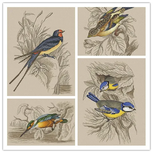 Chinese Cross-Stitch Kits, Bird Series, Embroidery Needlework Sets, DIY Cross Stitch, 16CT, 14CT, 18CT
Chinese Cross-Stitch Kits, Bird Series, Embroidery Needlework Sets, DIY Cross Stitch, 16CT, 14CT, 18CT