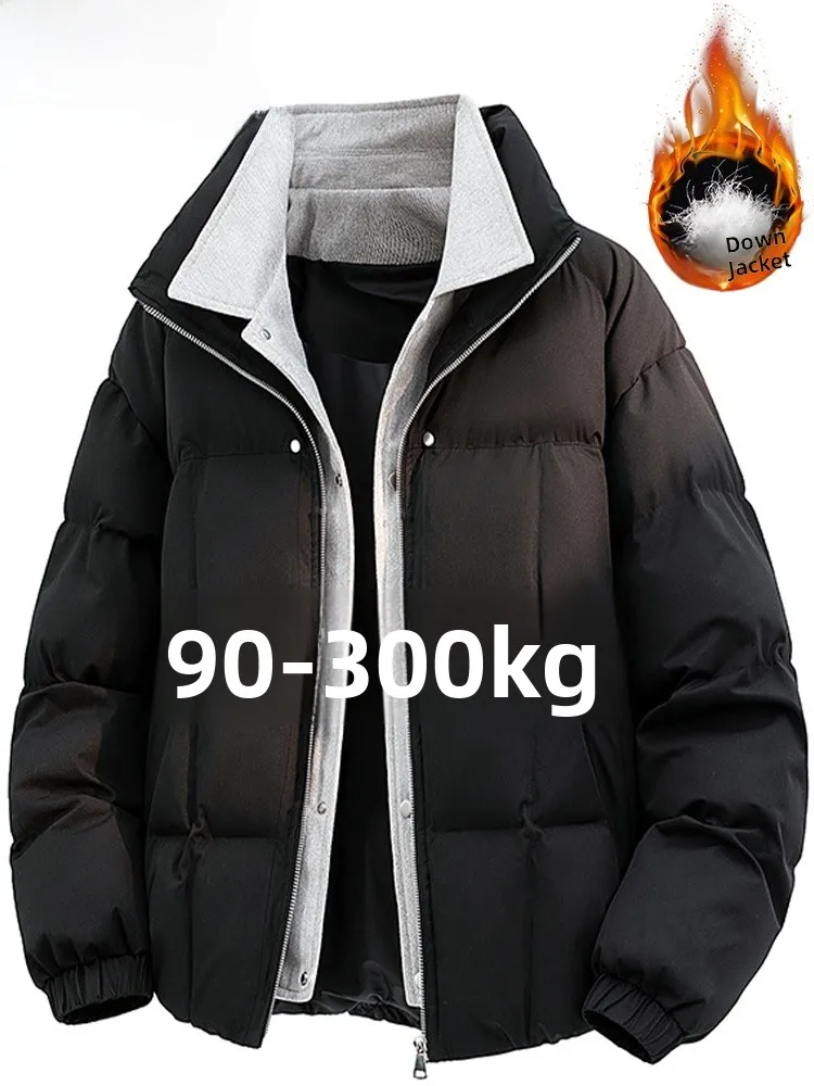 Mo Cha модная мужская пуховая куртка большого размера, новая зимняя свободная теплая верхняя одежда из двух предметов, белая теплая верхняя одежда на пуху
Mo Cha модная мужская пуховая куртка большого размера, новая зимняя свободная теплая верхняя одежда из двух предметов, белая теплая верхняя одежда на пуху