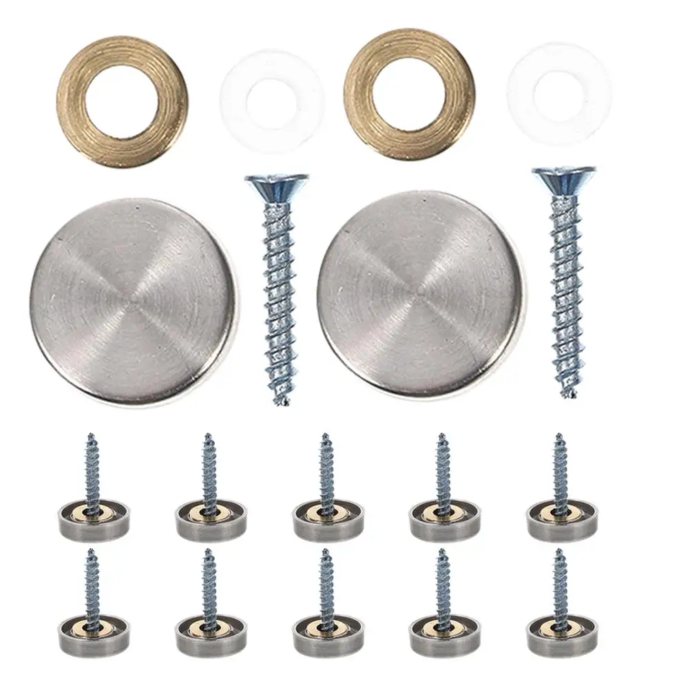 12Pcs Stainless Steel Mirror Nail Cap Wall Pins Advertising Board Screw Thickened Design Glass Decorative Screw Caps Picture
12Pcs Stainless Steel Mirror Nail Cap Wall Pins Advertising Board Screw Thickened Design Glass Decorative Screw Caps Picture