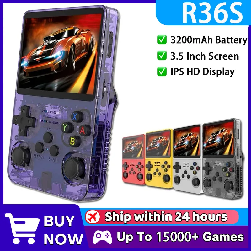 WDYQJE Open Source R36S Console Retro Handheld Game Console Linux System 3.5 Inch IPS Screen Portable Pocket Video Player Games
WDYQJE Open Source R36S Console Retro Handheld Game Console Linux System 3.5 Inch IPS Screen Portable Pocket Video Player Games