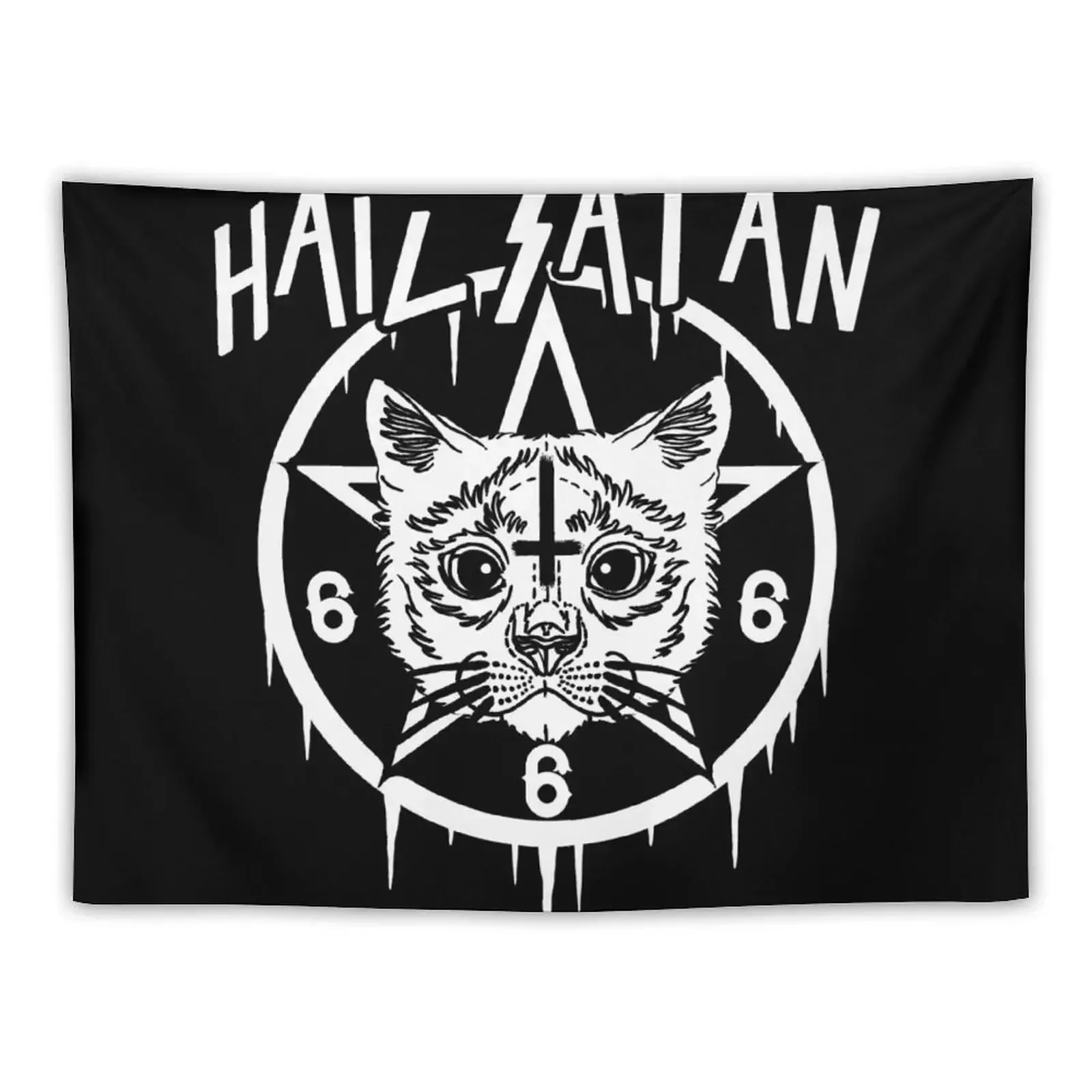 HAIL SATAN - EVIL CAT - FUNNY CAT Tapestry Aesthetics For Room Bathroom Decor Wall Deco Outdoor Decor Tapestry 
HAIL SATAN - EVIL CAT - FUNNY CAT Tapestry Aesthetics For Room Bathroom Decor Wall Deco Outdoor Decor Tapestry