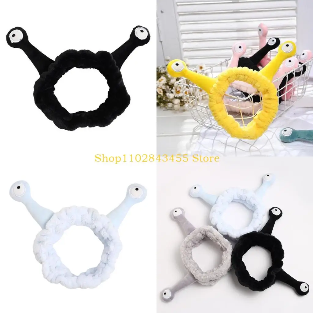 49MC Korean Women Girls Wash Face Plush Headband Funny Cartoon Snail Antenna Eyes Elastic Hair Band Candy Color Makeup Styling
49MC Korean Women Girls Wash Face Plush Headband Funny Cartoon Snail Antenna Eyes Elastic Hair Band Candy Color Makeup Styling