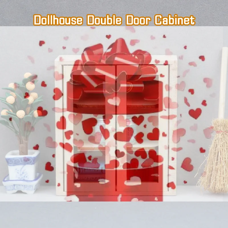 1:12 Dollhouse Miniature Double Door Cabinet Bookcase Storage Rack Mini Wooden Wall Mounted Display Shelf Furniture Model Toys
1:12 Dollhouse Miniature Double Door Cabinet Bookcase Storage Rack Mini Wooden Wall Mounted Display Shelf Furniture Model Toys