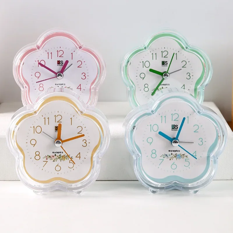 Cute Flower Alarm Clock Mini Portable Child Bedroom Table Decor Battery Powered LED Silent Alarm Clock Office Supplies
Cute Flower Alarm Clock Mini Portable Child Bedroom Table Decor Battery Powered LED Silent Alarm Clock Office Supplies