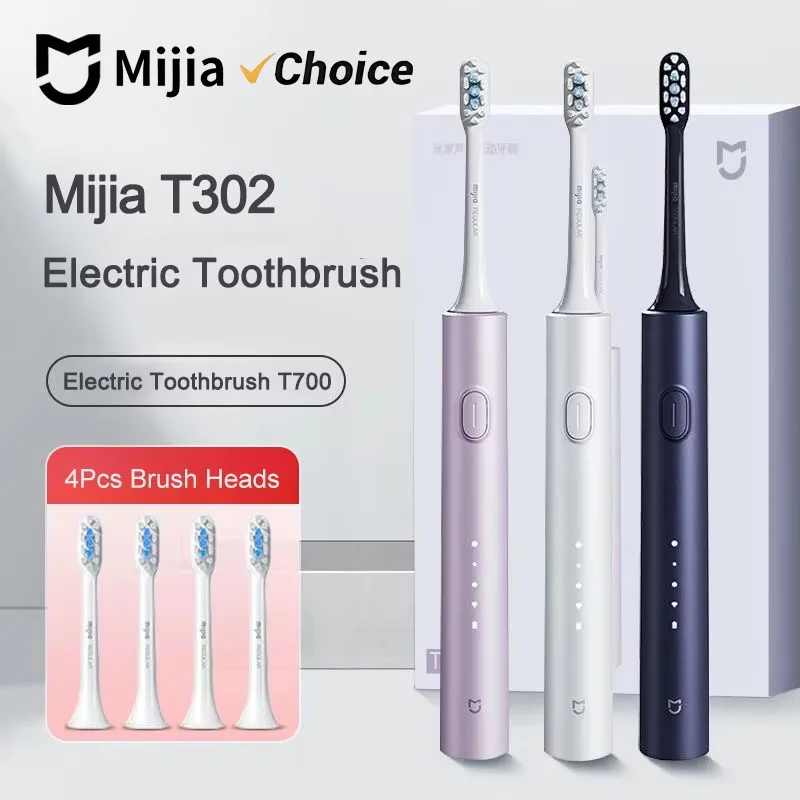 Mijia Sonic Electric Toothbrush T302 With 4 Brush Heads IPX8 Waterproof Wireless Charging 4 Modes Cleaning Tooth Brushes
Mijia Sonic Electric Toothbrush T302 With 4 Brush Heads IPX8 Waterproof Wireless Charging 4 Modes Cleaning Tooth Brushes