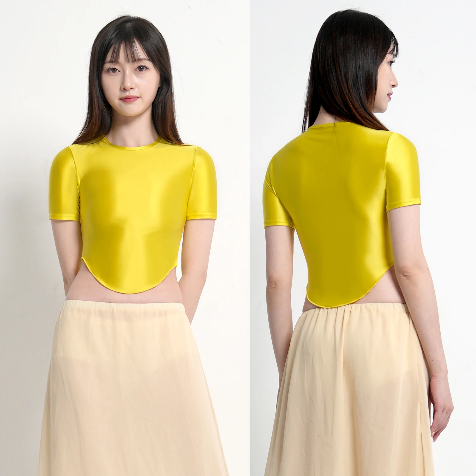 MJINM Satin Glossy Top Elastic Shirt Color Bottomed T-shirt Short Sleeve Suspender Oily Silky Vest Sports Yoga Swim Undershirt
MJINM Satin Glossy Top Elastic Shirt Color Bottomed T-shirt Short Sleeve Suspender Oily Silky Vest Sports Yoga Swim Undershirt
