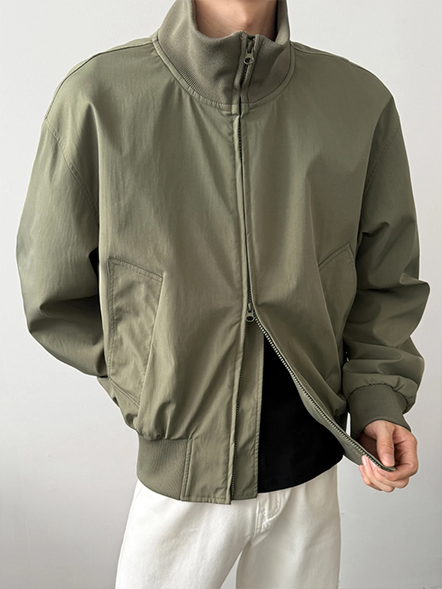 Casual American Sle Baseball Jaet Men's Loose Fit Stand Collar Zipper Closure Faionable Streetwear Autumn Outerwear
Casual American Sle Baseball Jaet Men's Loose Fit Stand Collar Zipper Closure Faionable Streetwear Autumn Outerwear