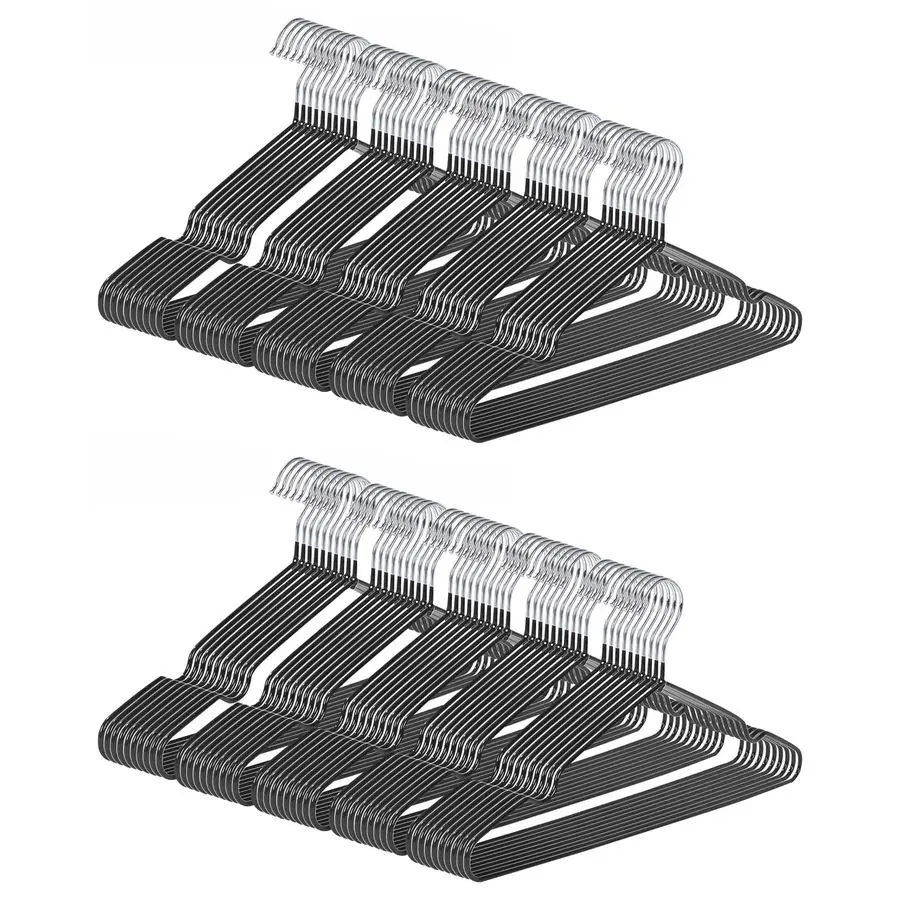 Металлические вешалки, 100 шт., с нескользящим ПВХ-покрытием, экономящие место, для шкафа, шириной 16 дюймов, для костюмов, платьев, пиджаков, черные
Металлические вешалки, 100 шт., с нескользящим ПВХ-покрытием, экономящие место, для шкафа, шириной 16 дюймов, для костюмов, платьев, пиджаков, черные