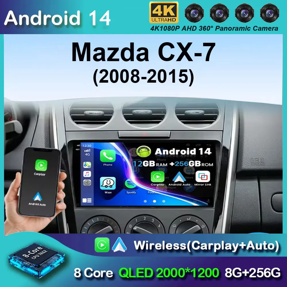 Android 14 Navigation 9 inch for Mazda CX-7 2008 - 2015 OS Car Multimedia Radio Player DSP Stereo Auto Accessories Cooling Fan
Android 14 Navigation 9 inch for Mazda CX-7 2008 - 2015 OS Car Multimedia Radio Player DSP Stereo Auto Accessories Cooling Fan