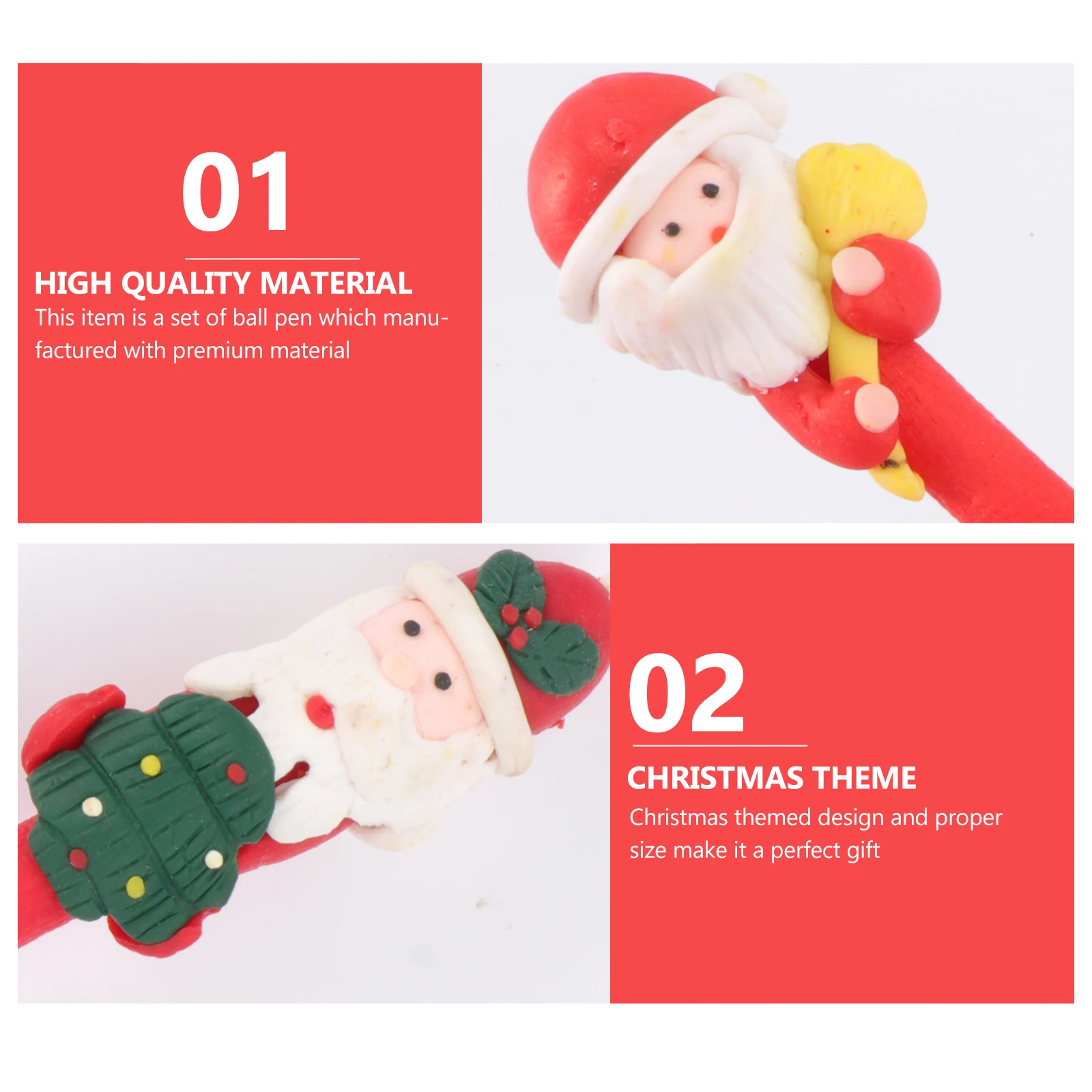 6 Pcs Soft Ceramic Pen Kawaii Stationery Small Christmas Style Ball Kids Snowman Elder
6 Pcs Soft Ceramic Pen Kawaii Stationery Small Christmas Style Ball Kids Snowman Elder