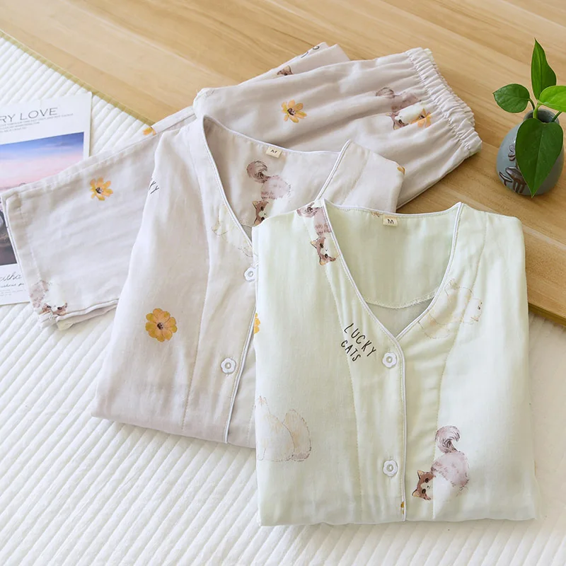 Korean Style Women Print Pyjamas Suit Long Sleeve With Chest Cushion Pijamas 2023 Spring Thin Sleepwear Loungewear Pj Set
Korean Style Women Print Pyjamas Suit Long Sleeve With Chest Cushion Pijamas 2023 Spring Thin Sleepwear Loungewear Pj Set