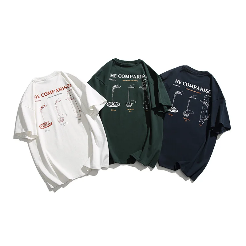 Summer New Mens T-shirts Japanese Streetwear Cartoon Printed Graphic Tees Fashion Couple Casual O-neck Short Sleeve T Shirts Man
Summer New Mens T-shirts Japanese Streetwear Cartoon Printed Graphic Tees Fashion Couple Casual O-neck Short Sleeve T Shirts Man