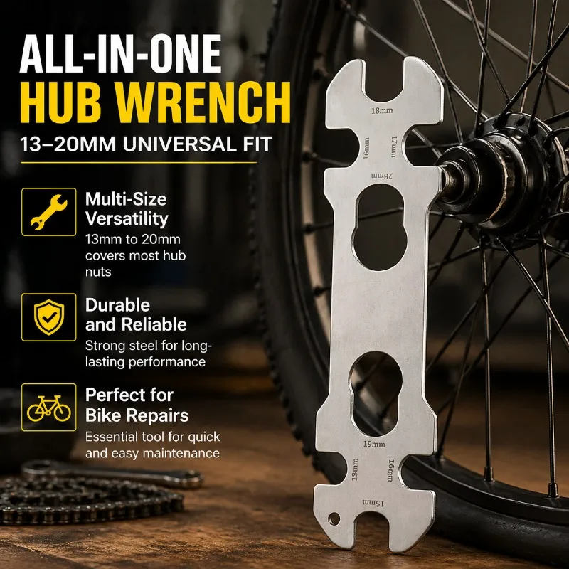Bicycle Hub Wrench Thin Spanner Bike Repair Tool 13 14 15 16 17 18 19 20mm
Bicycle Hub Wrench Thin Spanner Bike Repair Tool 13 14 15 16 17 18 19 20mm