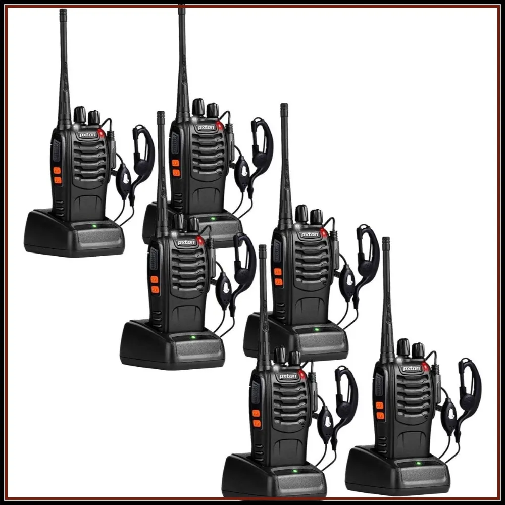 16 Channel Walkie Talkies Long Range for Adults with Headset, Flashlight & Rechargeable Battery (6 Pack)
16 Channel Walkie Talkies Long Range for Adults with Headset, Flashlight & Rechargeable Battery (6 Pack)