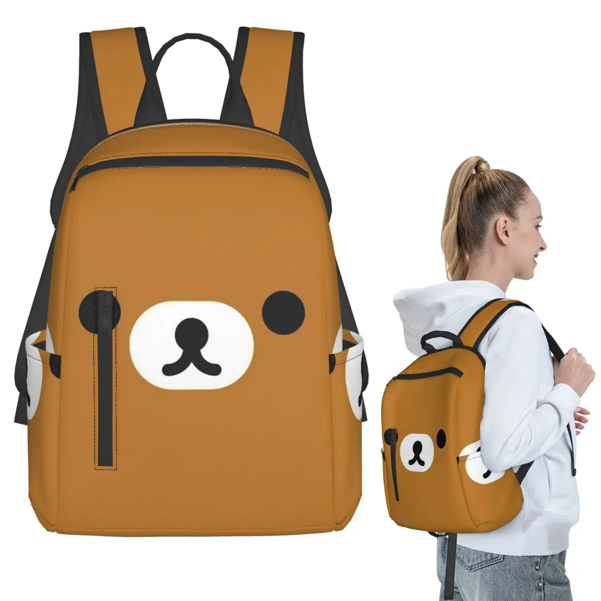 Рюкзак Rilakkuma Relax Bear Big Face для студентов, школьников, мальчиков и девочек, сумка для книг, детская школьная сумка, сумки через плечо для ноутбуков для мужчин и женщин
Рюкзак Rilakkuma Relax Bear Big Face для студентов, школьников, мальчиков и девочек, сумка для книг, детская школьная сумка, сумки через плечо для ноутбуков для мужчин и женщин