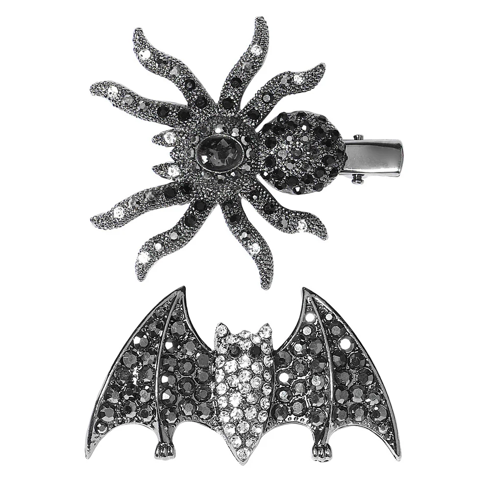 2 Pcs Rhinestone Hair Clip Gothic Accessories Elegant Halloween Spider Clips Alloy Barrettes Women Kawaii Punk Style Fashionable
2 Pcs Rhinestone Hair Clip Gothic Accessories Elegant Halloween Spider Clips Alloy Barrettes Women Kawaii Punk Style Fashionable
