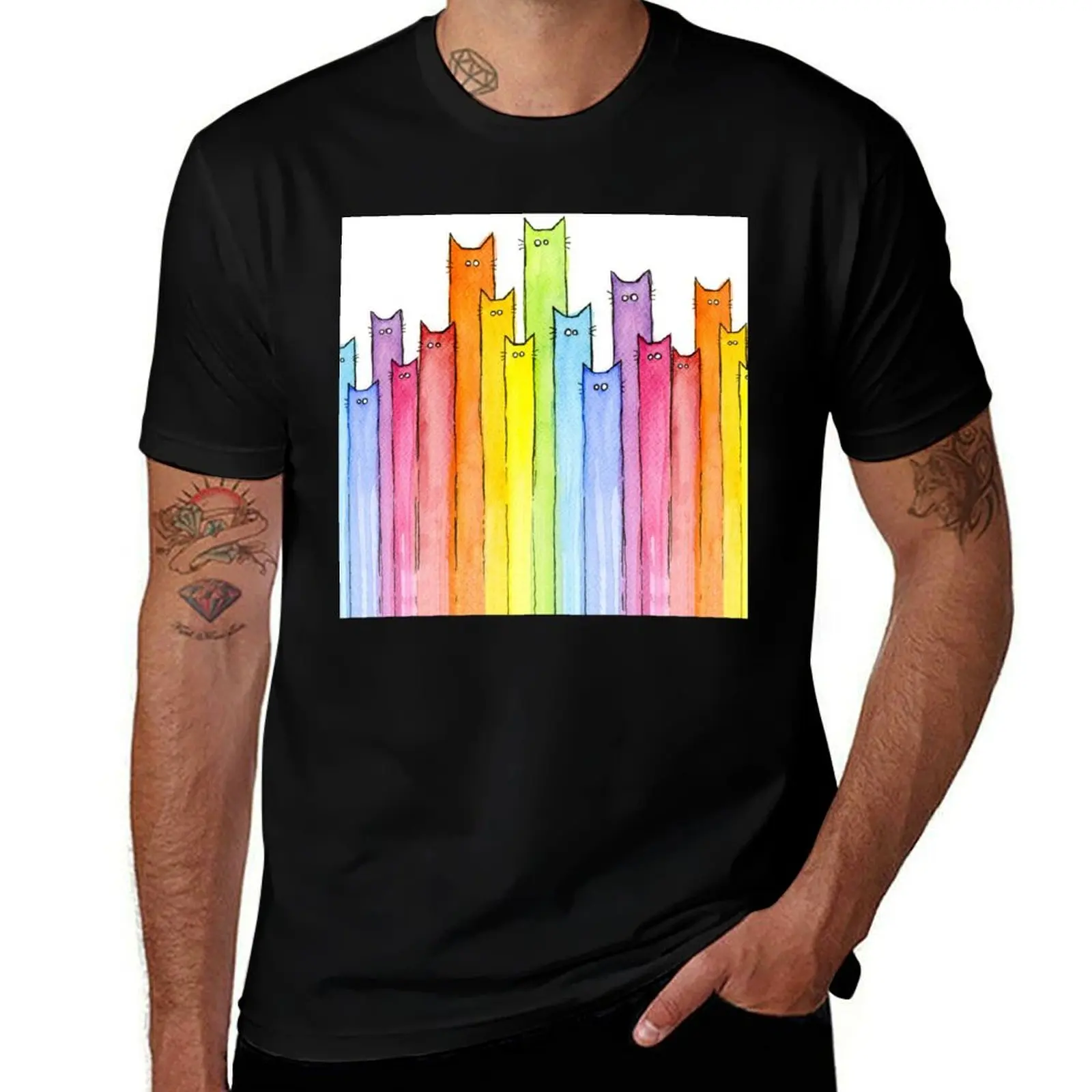 Rainbow of Cats T-Shirt luxury designer valentines boutique clothes valentines clothes graphic shirts Men's cotton t-shirt
Rainbow of Cats T-Shirt luxury designer valentines boutique clothes valentines clothes graphic shirts Men's cotton t-shirt