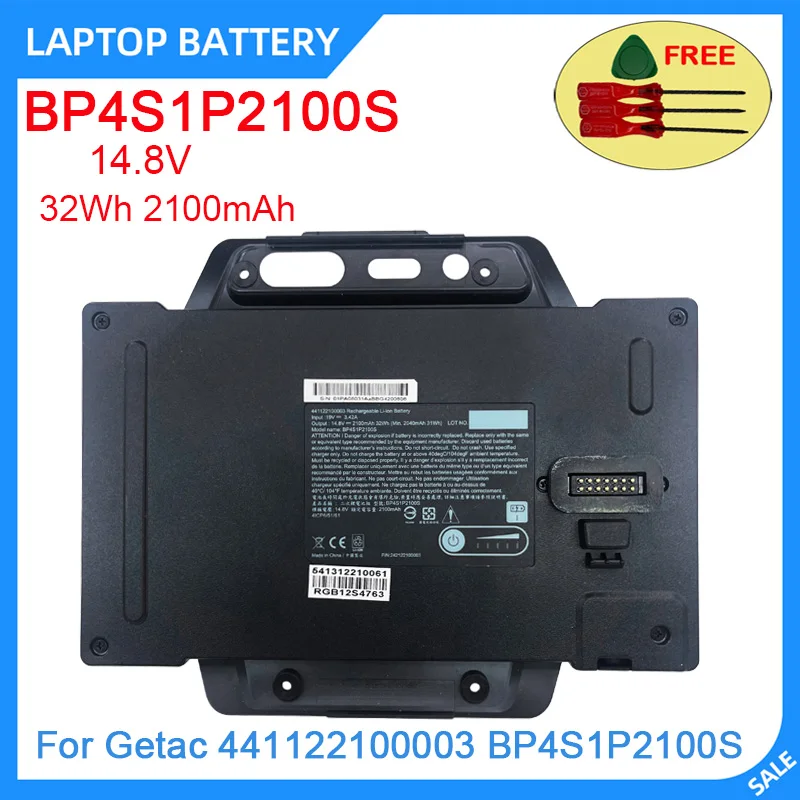 New Laptop Battery BP4S1P2100S 14.8V 32Wh 2100mAh High Quality For Getac 441122100003 BP4S1P2100S
New Laptop Battery BP4S1P2100S 14.8V 32Wh 2100mAh High Quality For Getac 441122100003 BP4S1P2100S