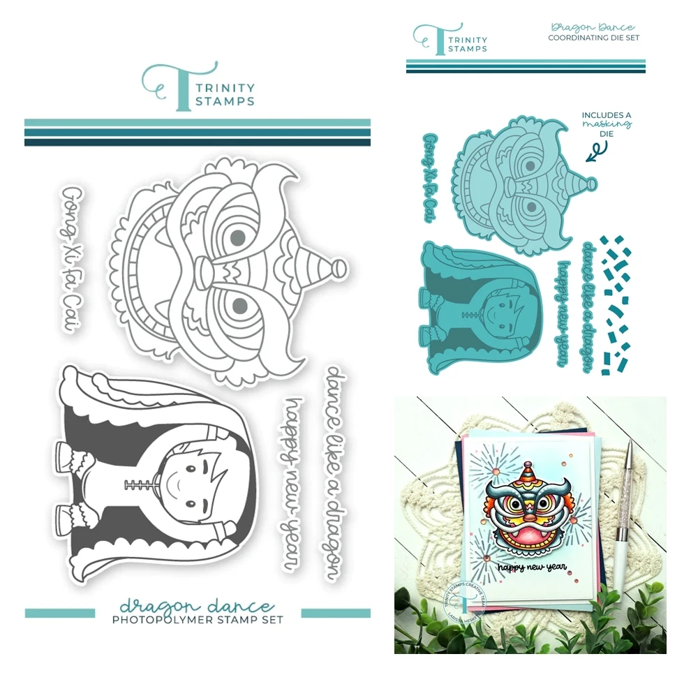 New Year Dragon Dance Metal Cutting Dies Clear Stamps Set New 2024 Scrapbooking For Paper Making Embossing Frame Card
New Year Dragon Dance Metal Cutting Dies Clear Stamps Set New 2024 Scrapbooking For Paper Making Embossing Frame Card