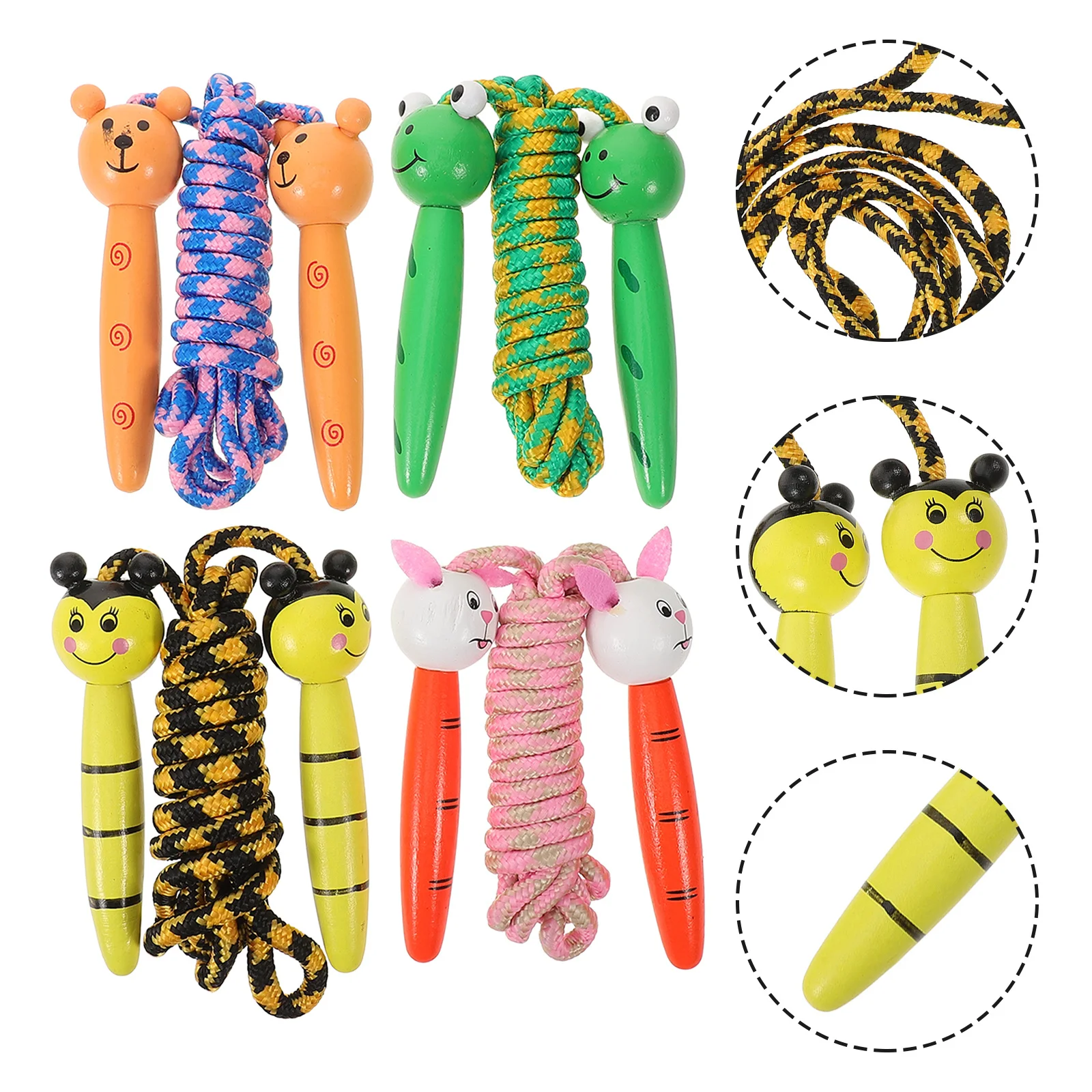 4pcs Wooden Lightweight Skipping Rope With Ergonomic Handle Ideal Exercise Rope For Children Sports Training
4pcs Wooden Lightweight Skipping Rope With Ergonomic Handle Ideal Exercise Rope For Children Sports Training